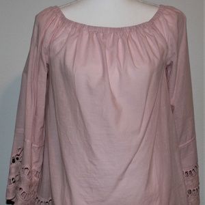 Eyelet Lace Shoulder Top